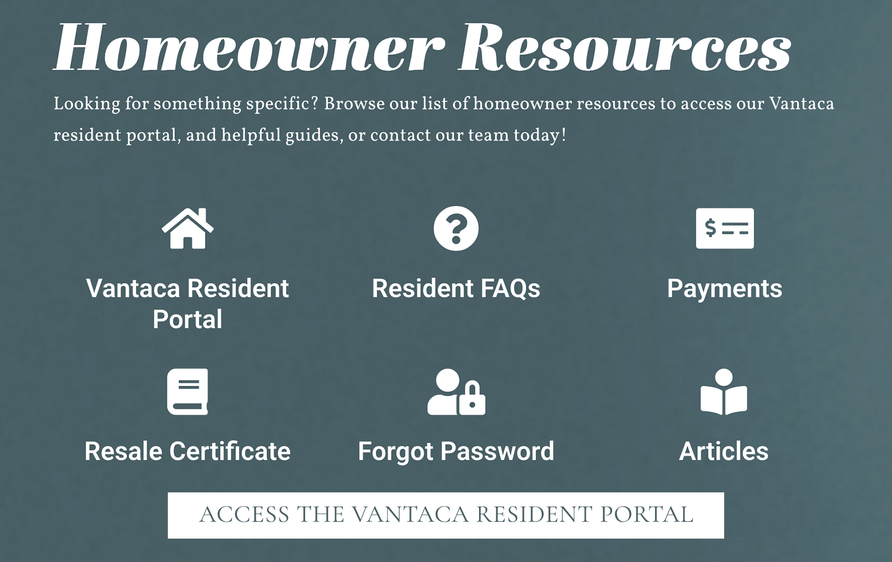 Homeowner Portal